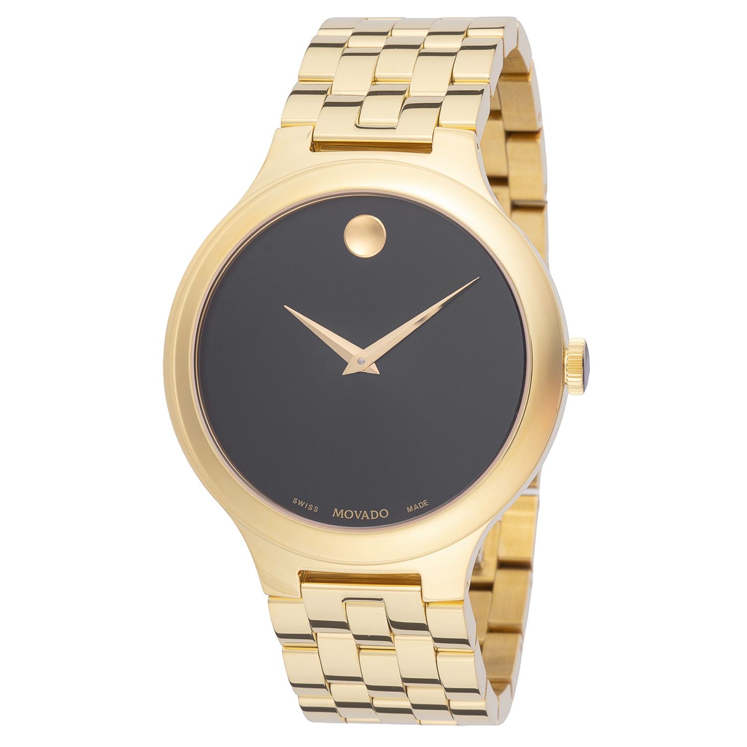Movado 0608043 Men’s Veturi Yellow Dial Quartz Watch