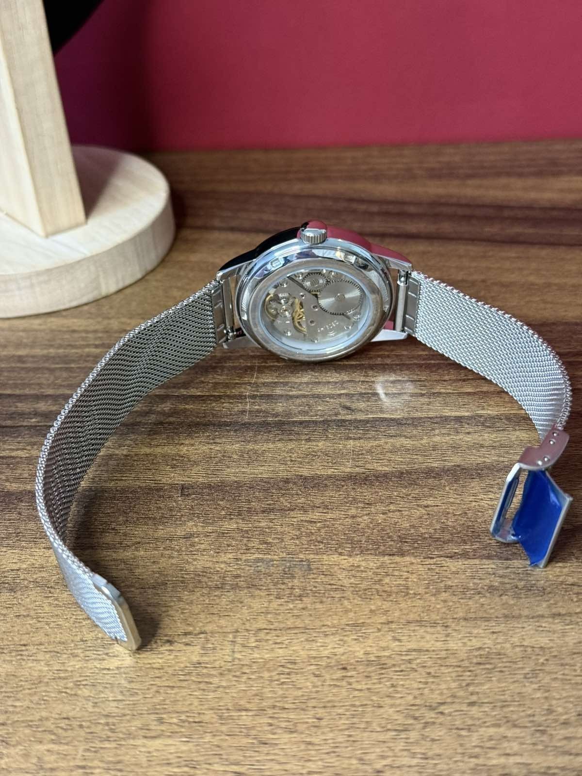 Watch Rakets 24h Mechanical Wrist Polar Men’s Russian Soviet USSR Strap Silver