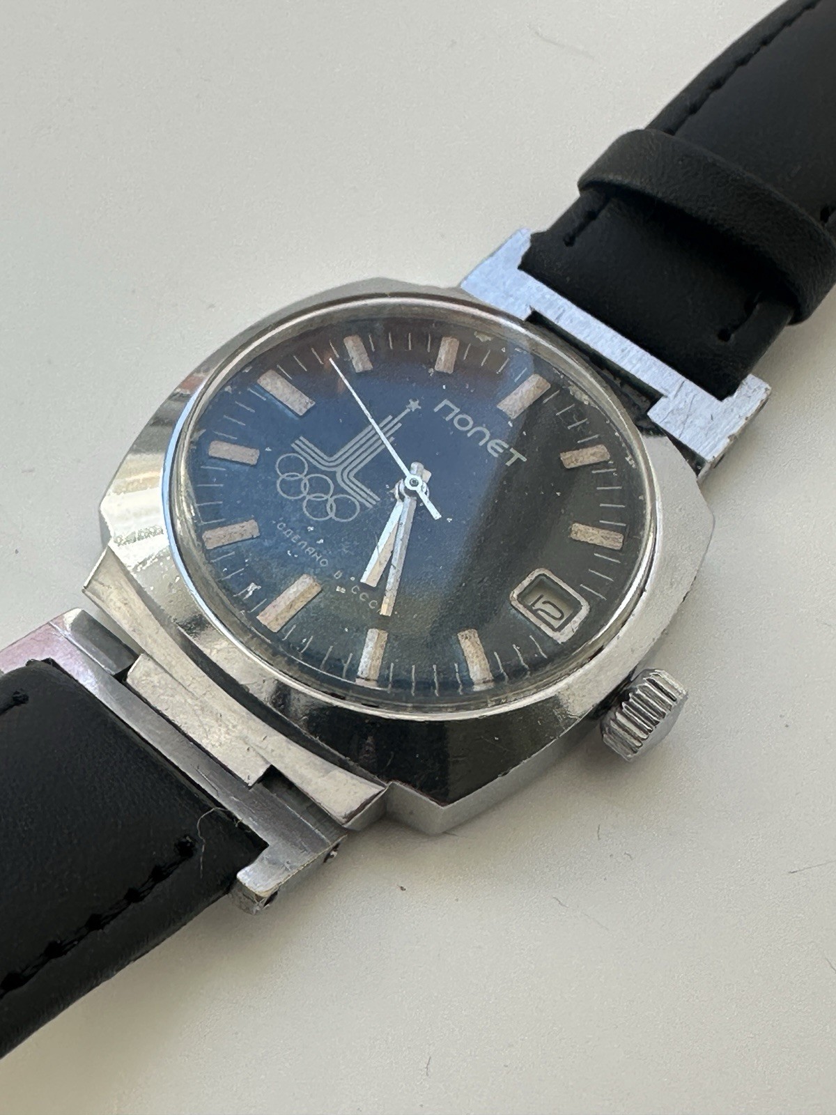 Poljot Olympian Congress USSR Wrist Watch 2614.2H 17 Jewels 1980s