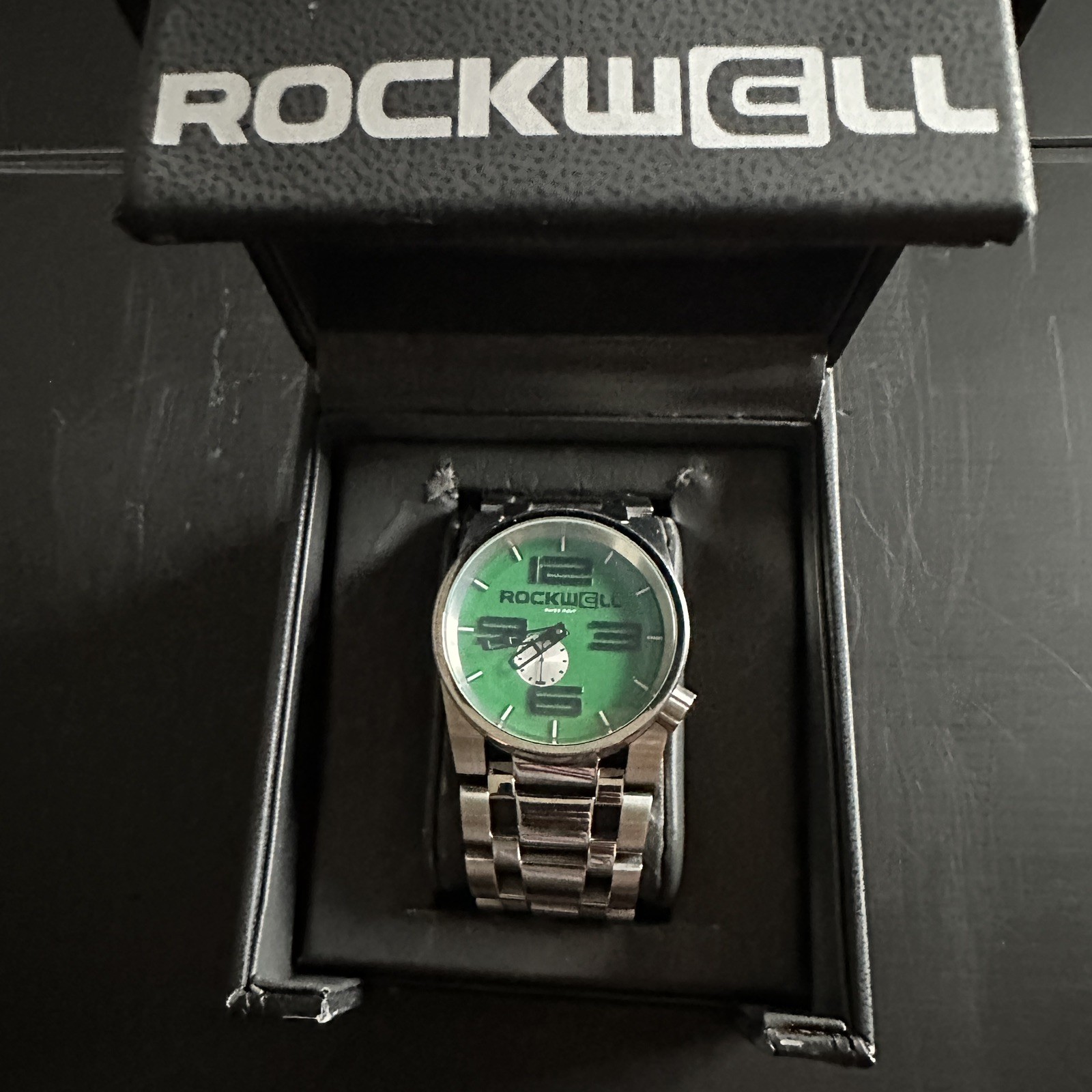 Rockwell Time Prime Time 50mm Silver / Green Swiss Movement Watch
