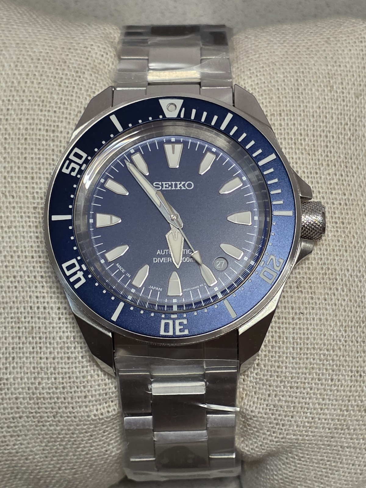 NEW Seiko Prospex Samurai Automatic Blue Dial 41.7mm Case Men’s Watch SRPL51