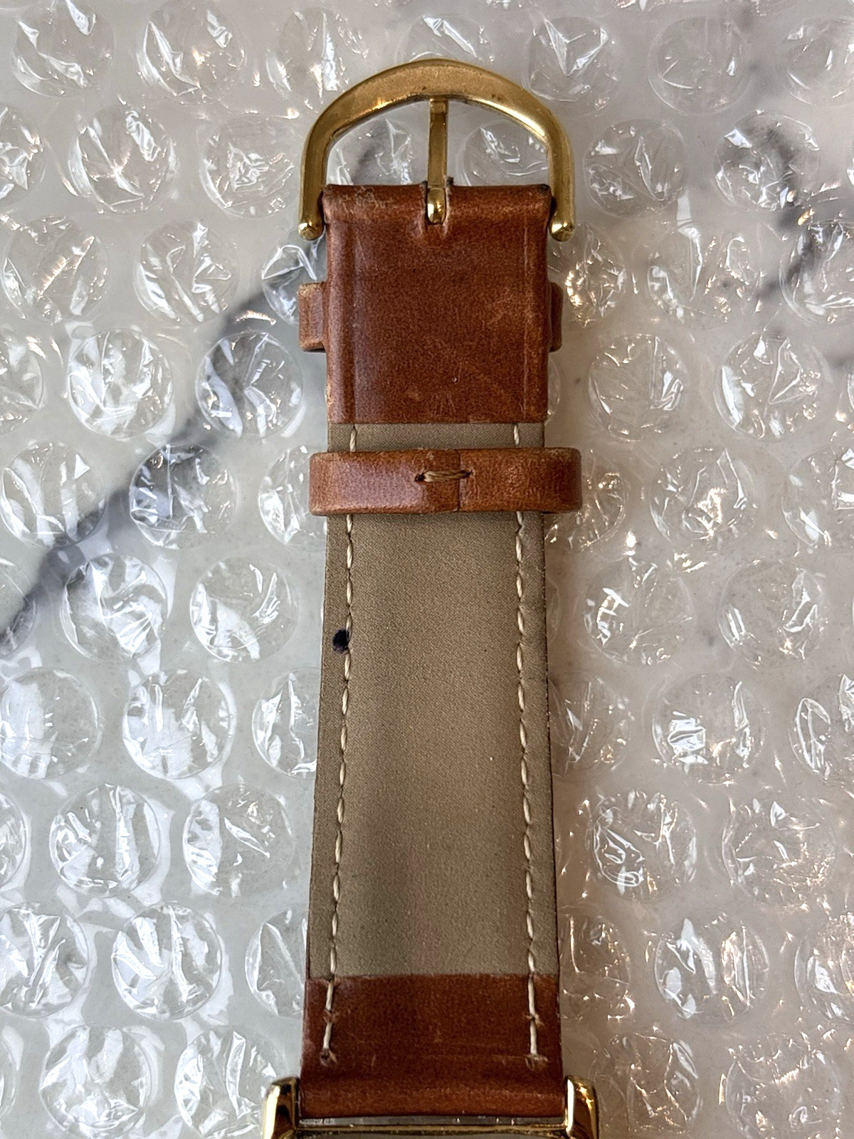 Peugeot Women’s Tank Watch Blue Hands Leather Band, Gifts for Her