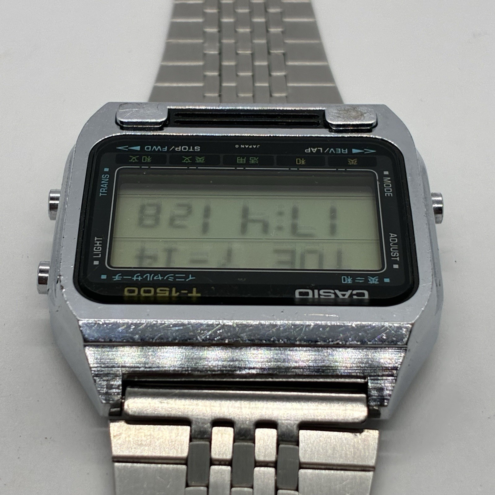 Vintage Casio T-1500 Dict Watch Module 117 Dictionary 1980s Rare Japan #2466