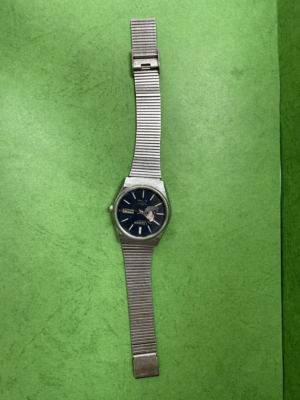Special CITIZEN President Saddam Hussein Iraq Automatic Blue DIAL Watch R60