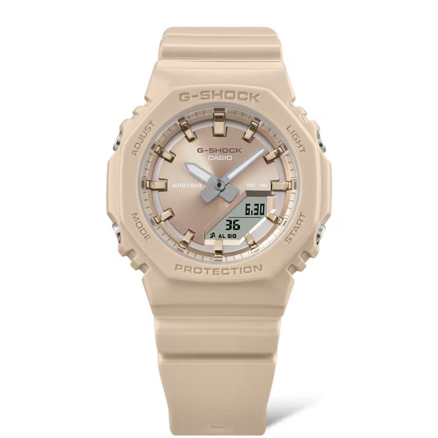 CASIO G-SHOCK GMA-P2100ST-9A Beige Matte Metallic Analog Digital Women Watch
