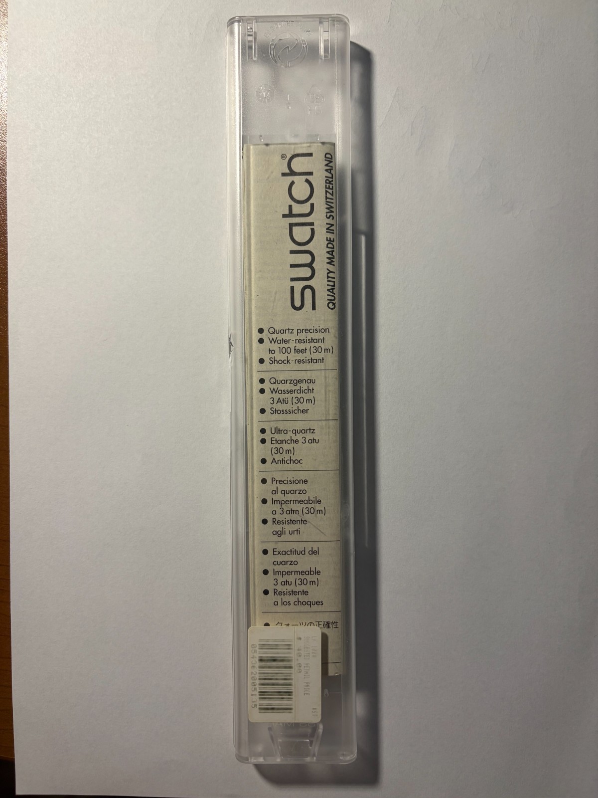 Swatch Watch AQUA DREAM LK100 LADY – Not Ticking – SOLD “AS-IS” PARTS OR REPAIR
