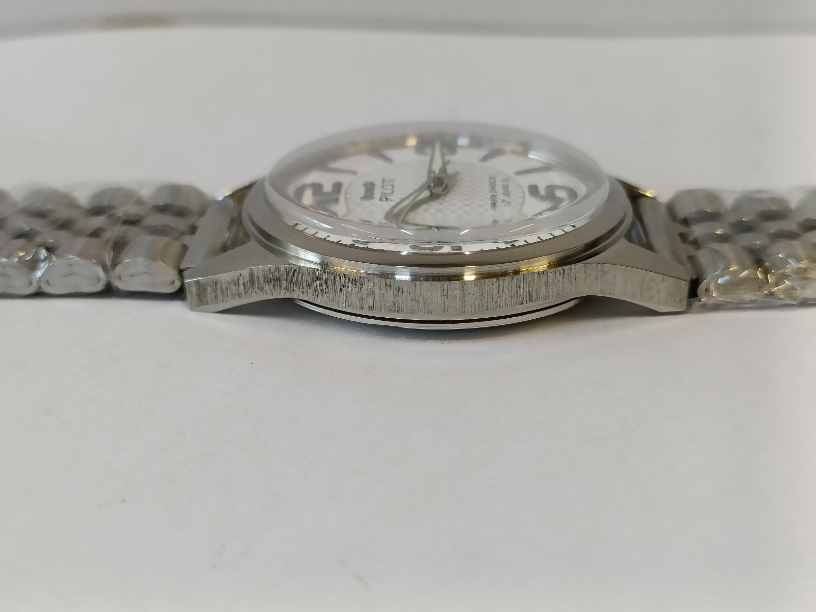 REFURBISHED HMT PILOT 17J WINDING WHITE DIAL 0231 INDIA MEN’S WORKING CONDITION