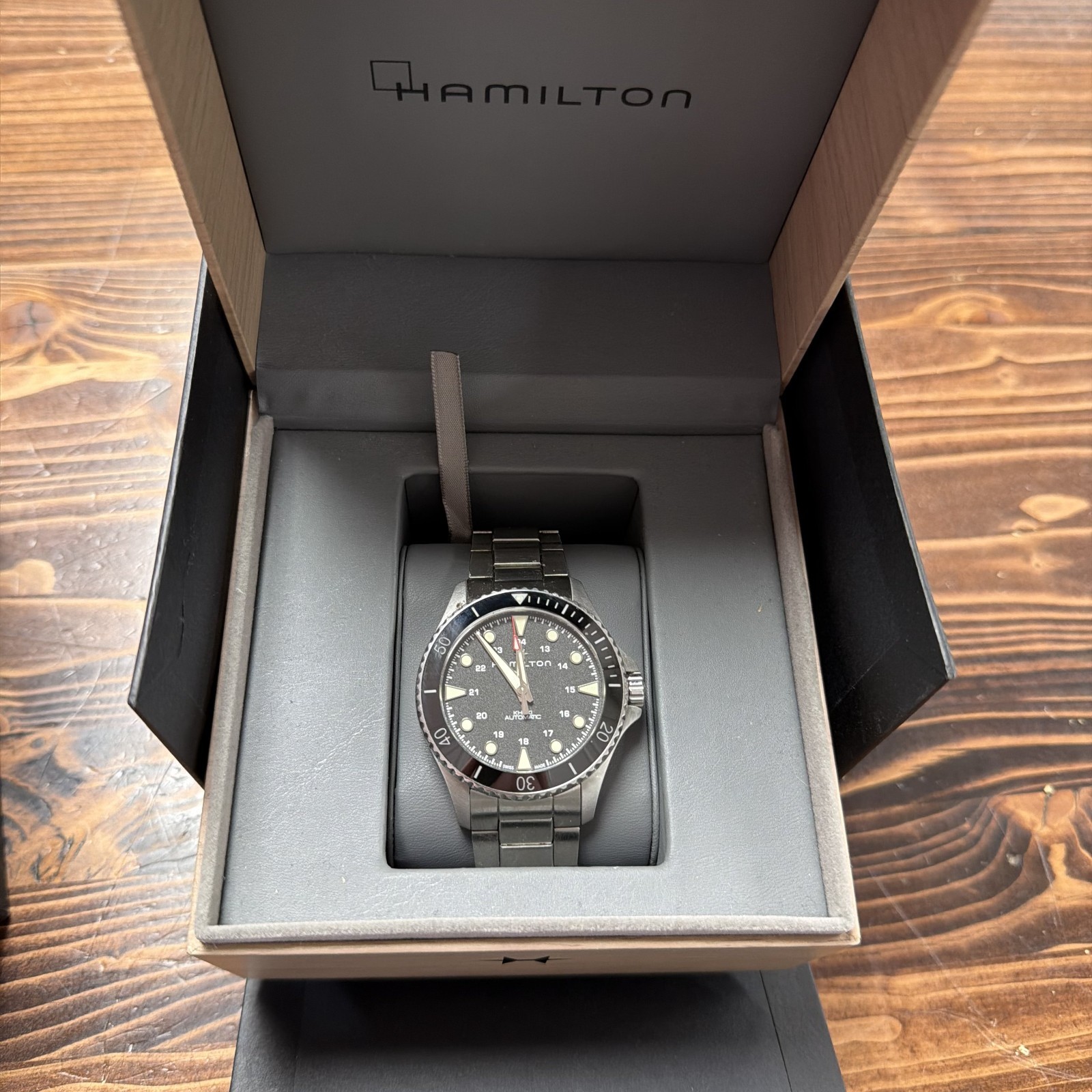 Hamilton Khaki Navy Scuba Black Unisex Adult Watch – H825150