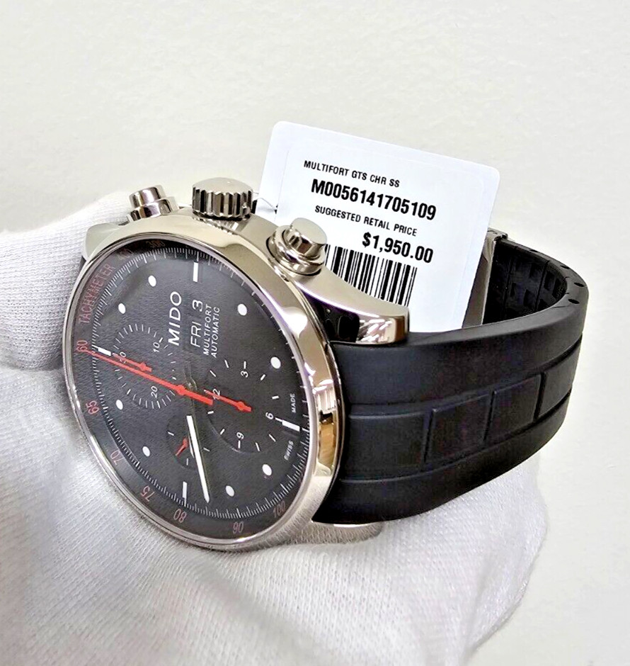 MIDO Multifort Chronograph 44MM Mens Watch M005.614.17.051.09 – STORE DISPLAY