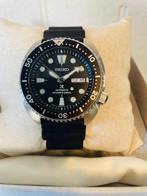 SEIKO PROSPEX SRPE93 TURTLE 200M Automatic Dive Watch w Day & Date $525