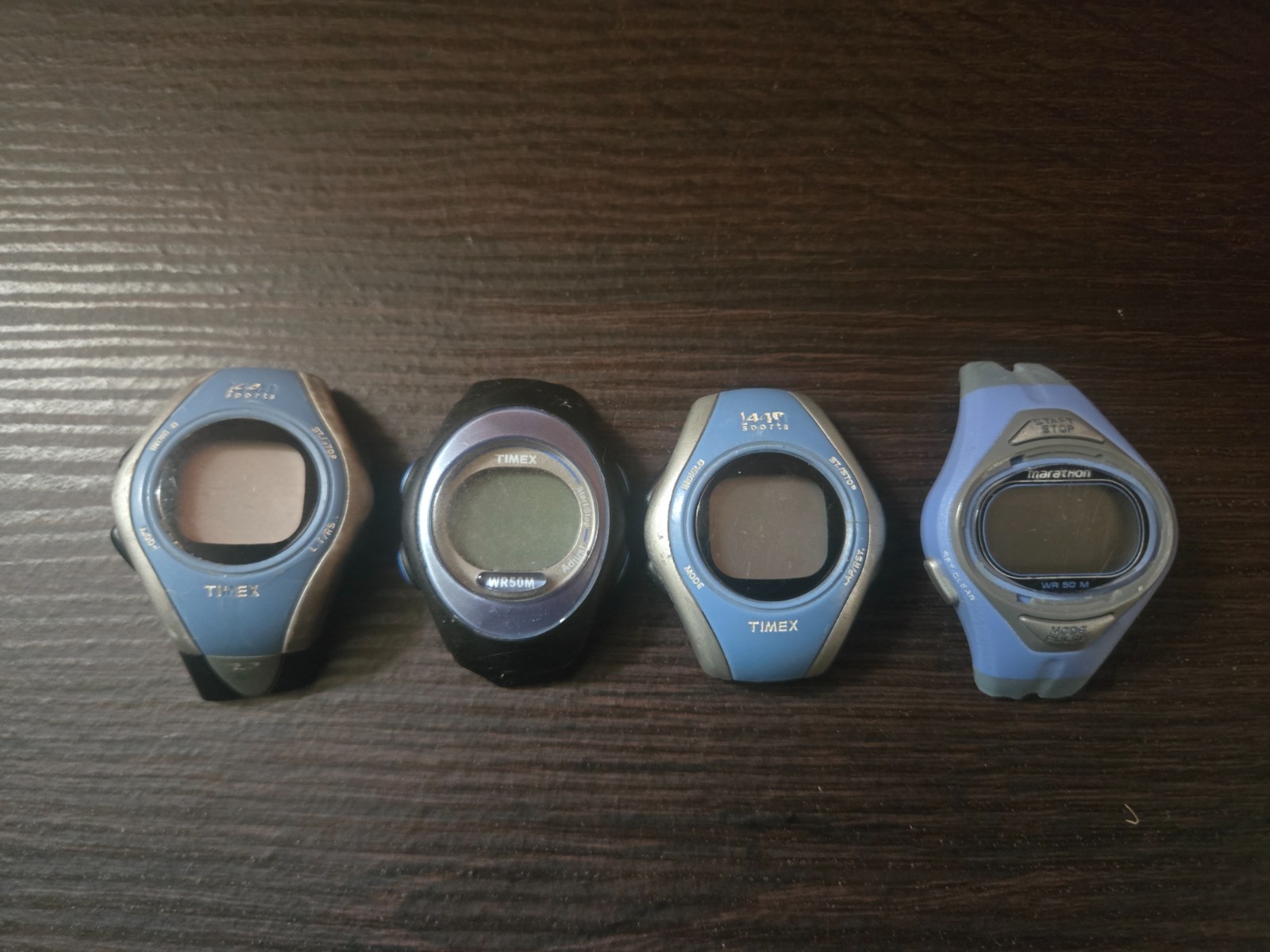 Timex Ironman 1440 Watch Lot (4) Parts Repair No Bands Untested