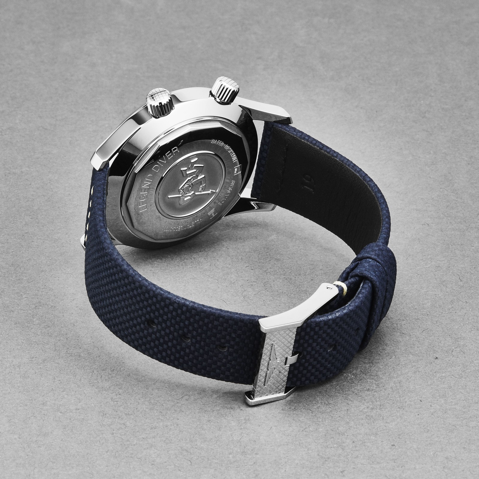 Longines Legend Diver Automatic Blue Fabric Date Unisex Watch L3.374.4.90.2