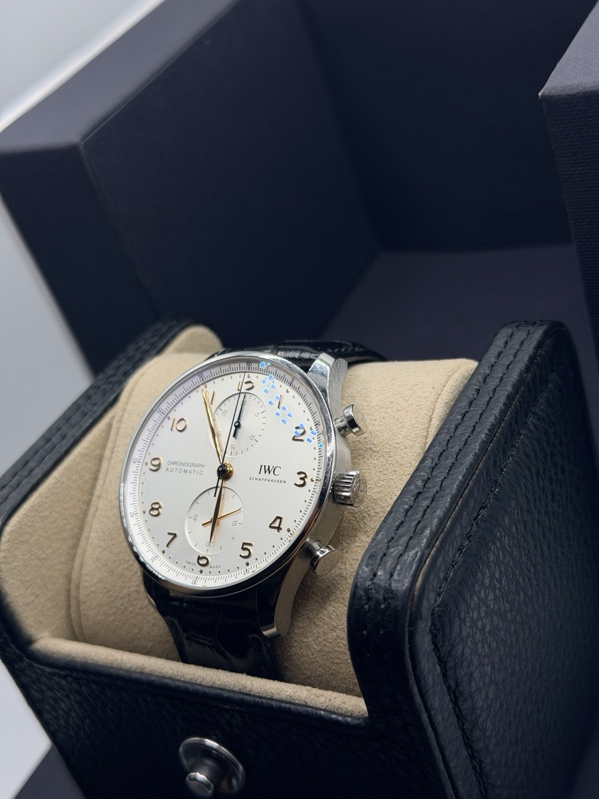 2022 IWC Portugieser Chronograph Automatic White Dial 41mm Box+ Papers