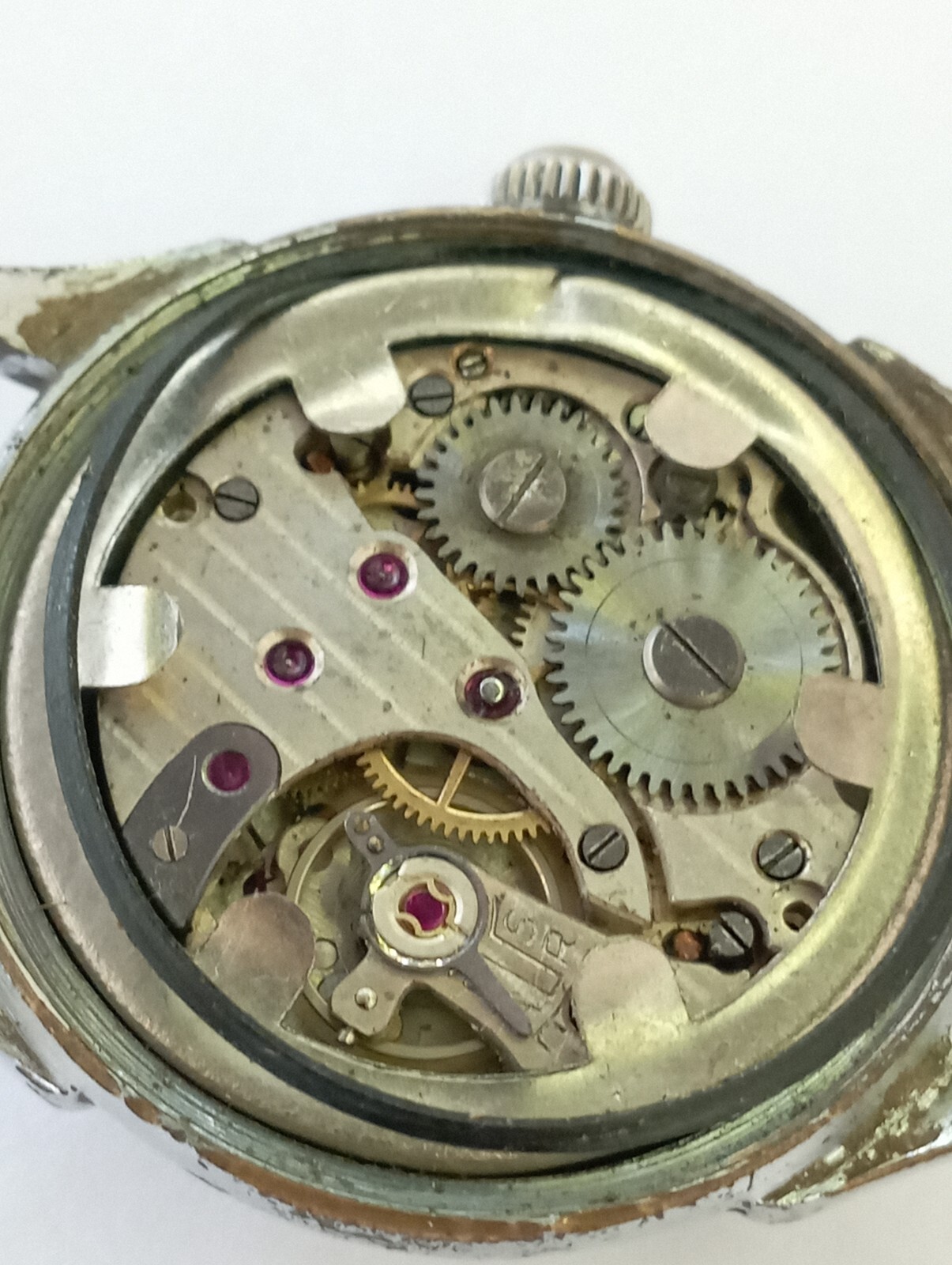 VINTAGE SWISS WWII MILITARY BOUEE ANCRE cal. Cupillard 233 from 1935 watch 40’s