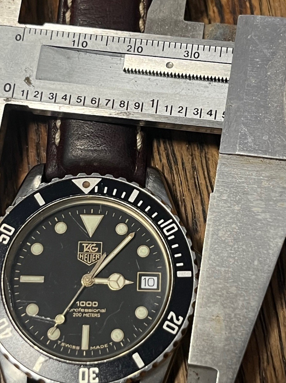 1990s GENTS TAG HEUER 1000 PROFESSIONAL 200m REF. 980-020B Two Tones Leather