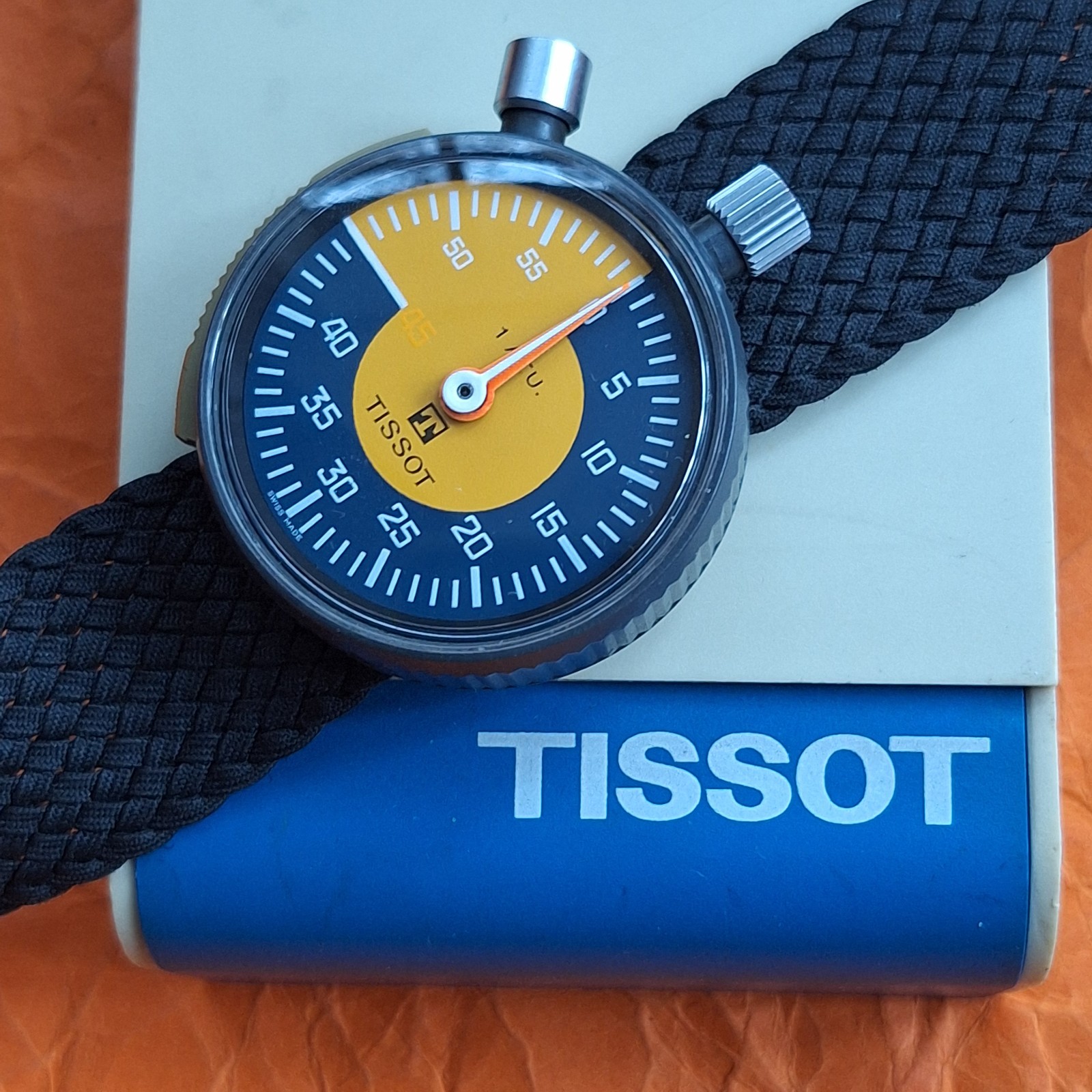 TISSOT 1979 FIFA REFEREE SOCCER STOPWATCH LEMANIA 7160