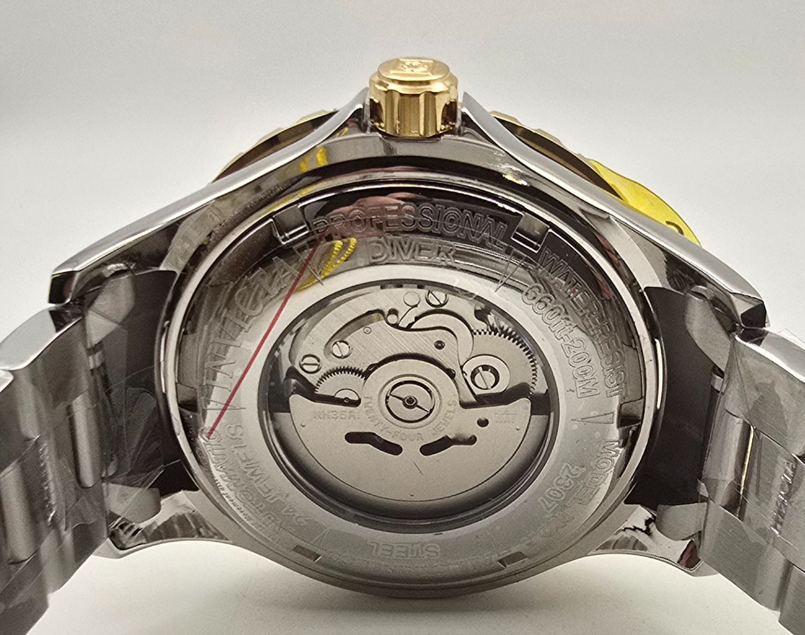 New Invicta Pro Diver 2307 Men’s 46.5mm Stainless Steel Automatic 200m Watch