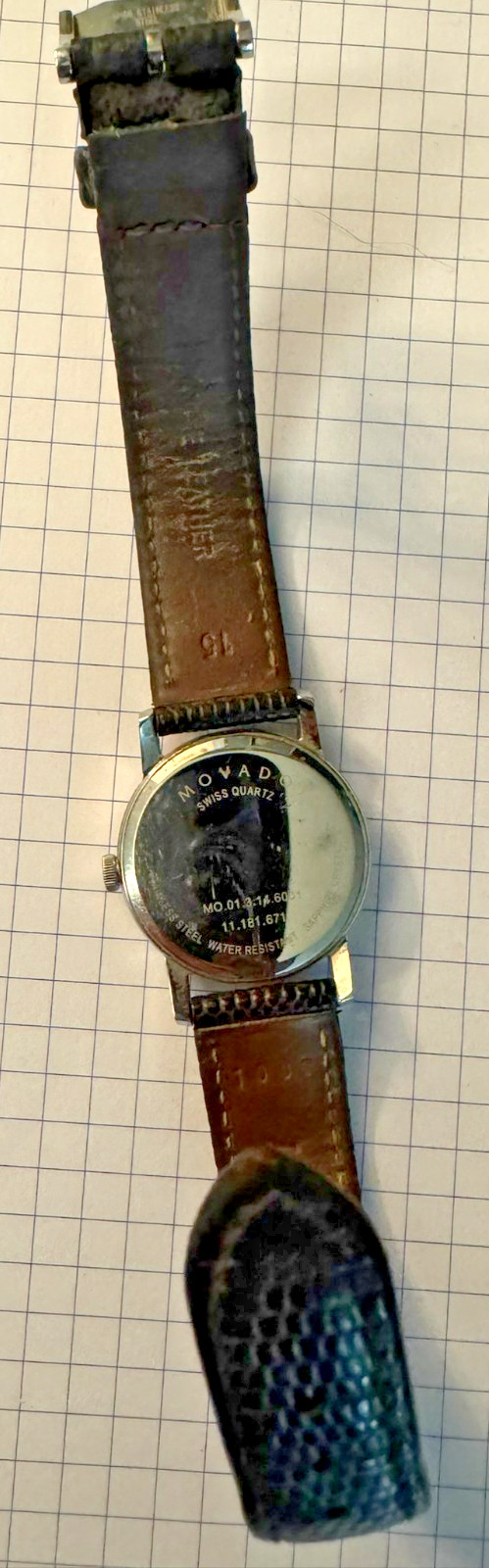 Movado Museum Watch Women 27mm MO.01.3.14.6001 New Battery