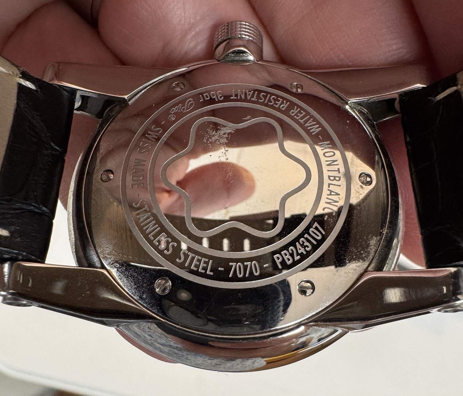 Montblanc Men’s Automatic Wristwatch Excellent Running 42mm Box Paper Wear Now