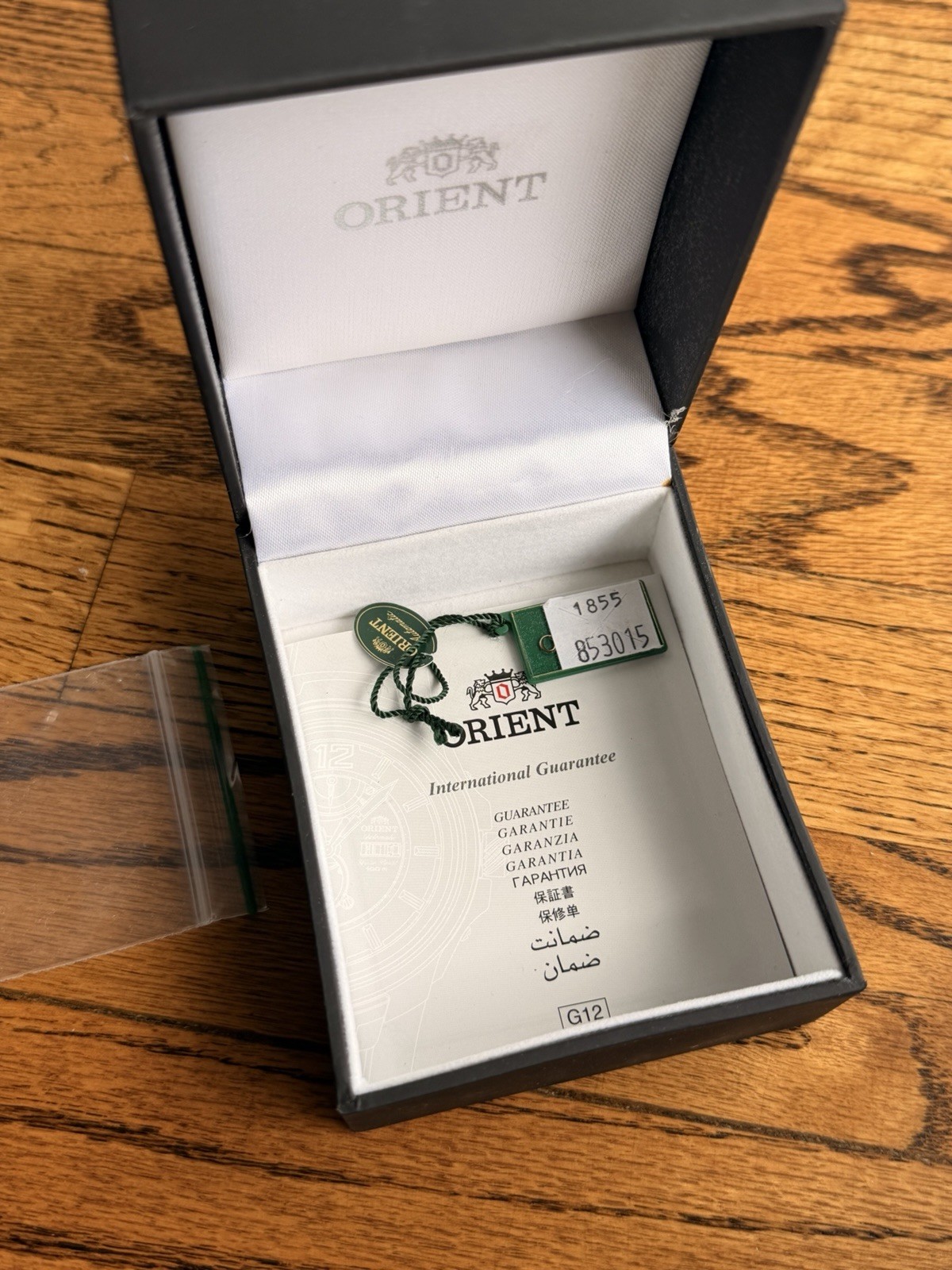 Orient President Automatic Day-Date Two-Tone 36mm Black Dial Box Papers