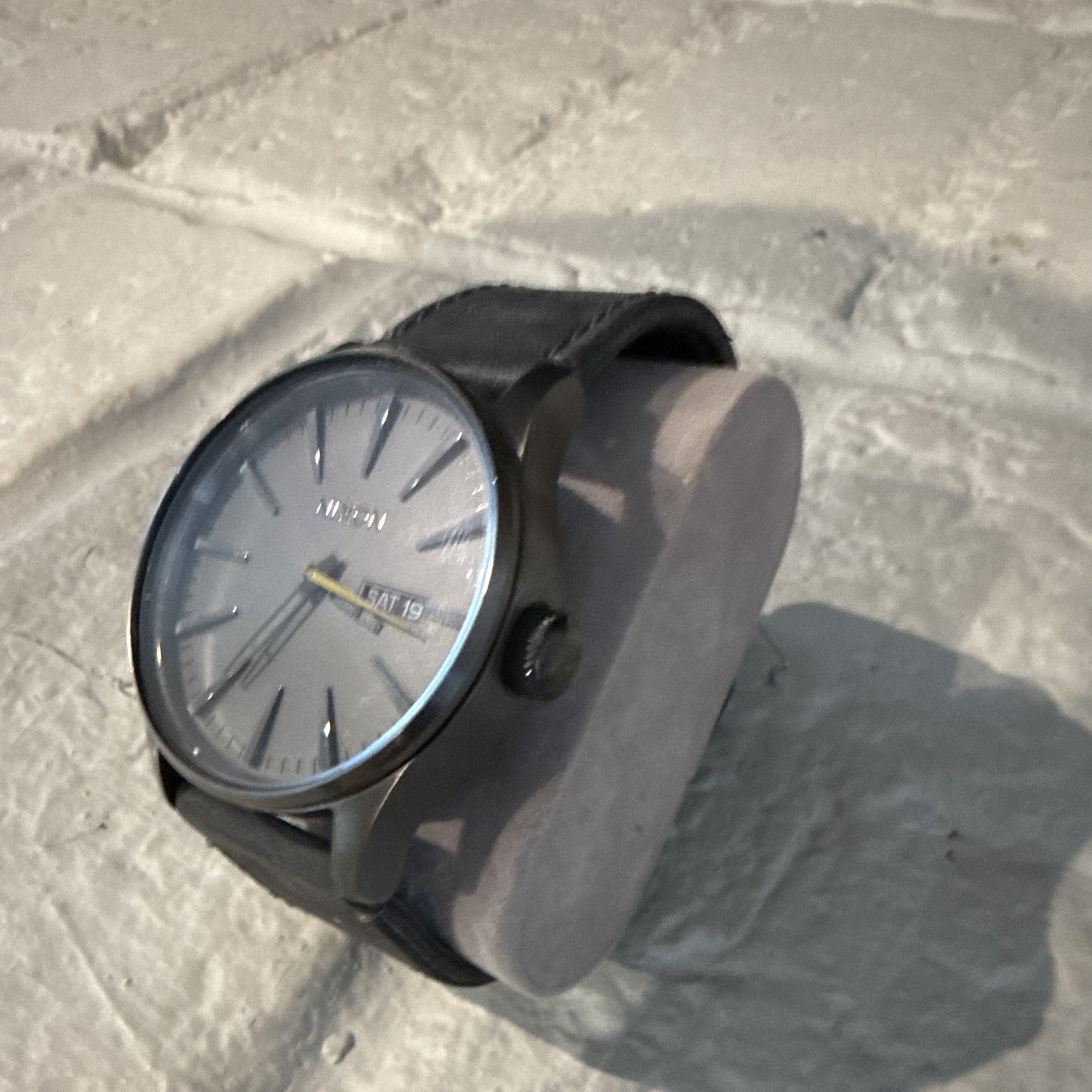 Nixon Men The Sentry Never be Late Gray Dial Day/Date 42mm Quartz Watch 8 1/2″