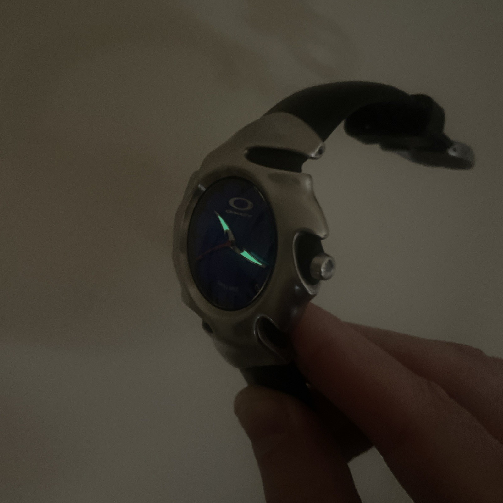 Oakley Blade 2 Swiss Watch Blue Dial, Stainless Steel, 10 Bar, Vintage Y2K Drip