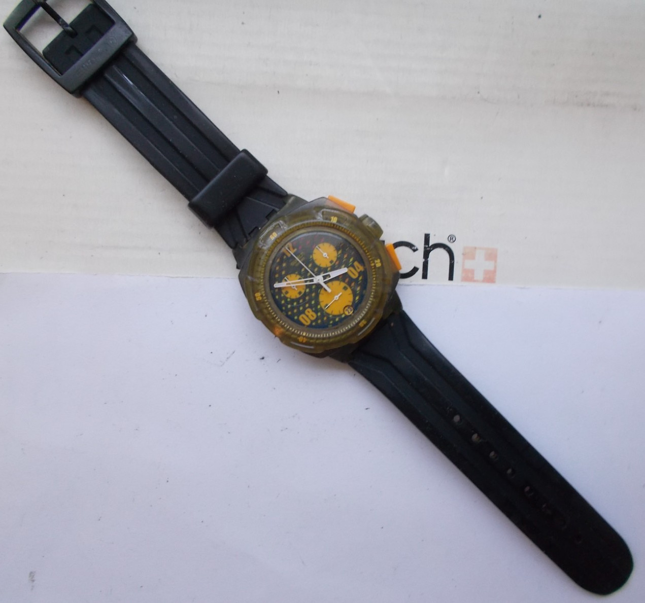 CHRONO ACCESS SWATCH ” SAND DIVER ” ’10 WOW RARE L@@K
