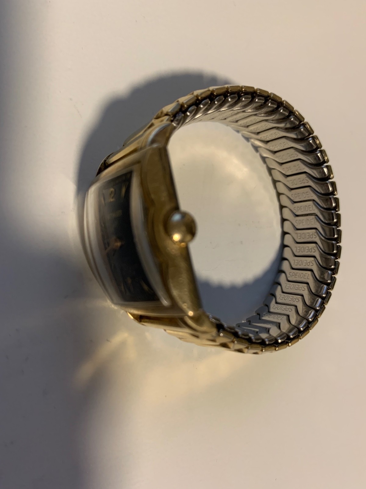 VINTAGE WITTNAUER MEN’S WATCH BLACK DIAL 10KGF BEZEL MANUAL WIND VERY NICE