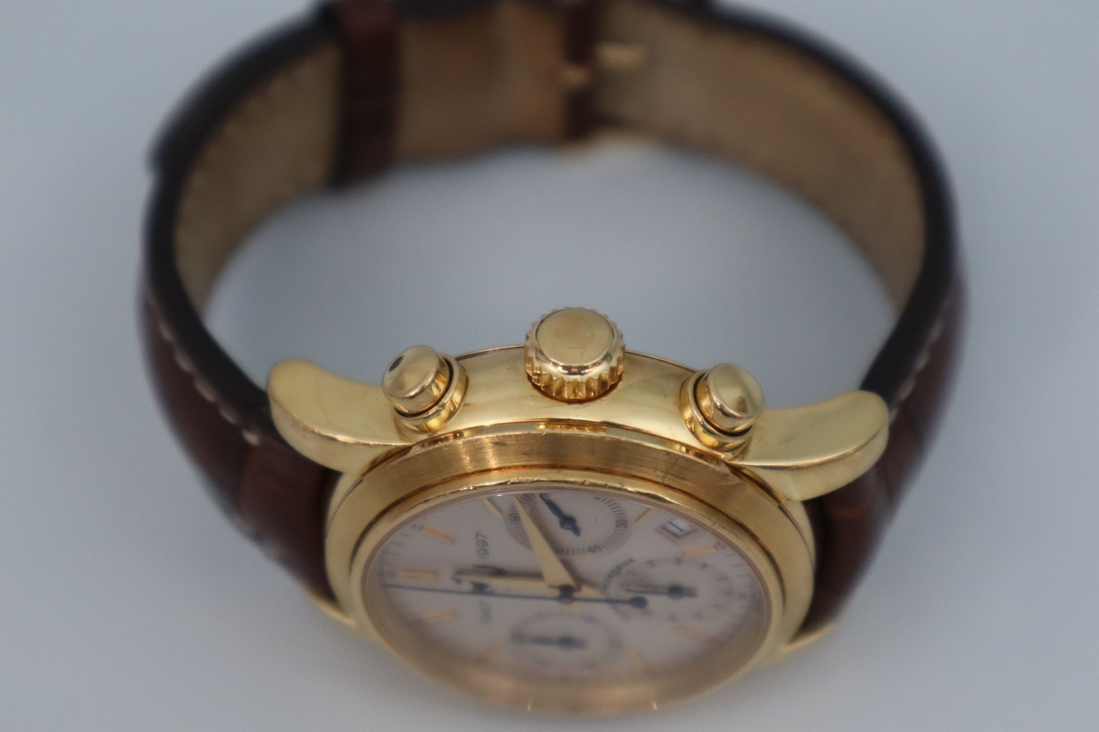 Rare Girard Perregaux Farrari Edition Made For Asprey 8020 Gold Watch #20739
