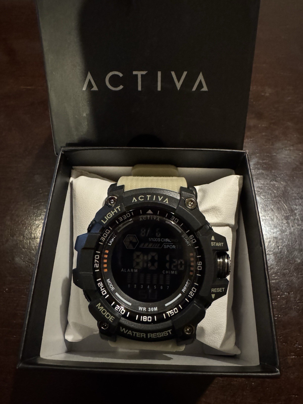 Activa X Invicta Digital Men’s Watch – 56mm, Beige (ACW8020-002)