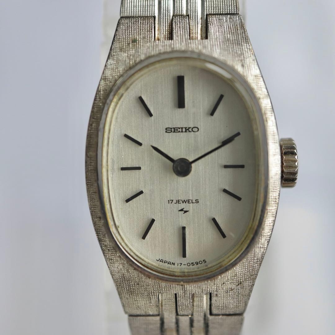 Seiko 1662 Manual Wind 17 Jewels Gold Ladies Watch Japan Vintage 071209