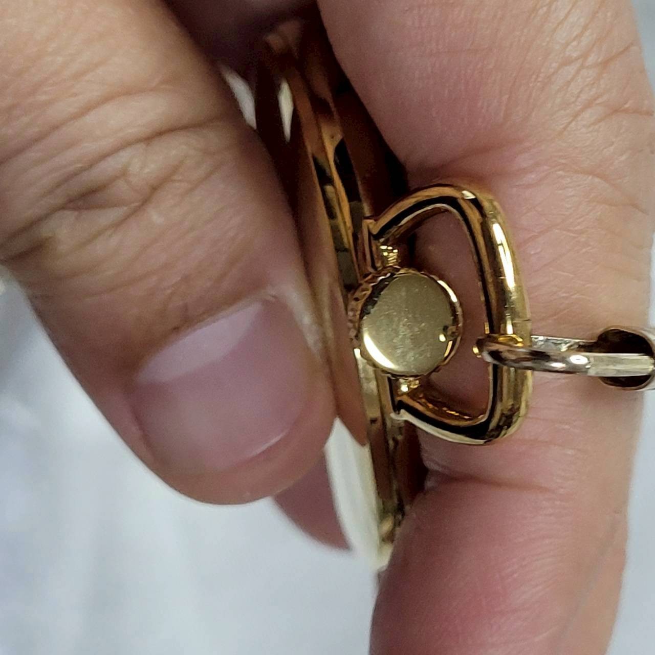 Bulova Ashton Gold-Tone Pocket Watch B2662 Quartz High-Gloss Mahogany Wood Box