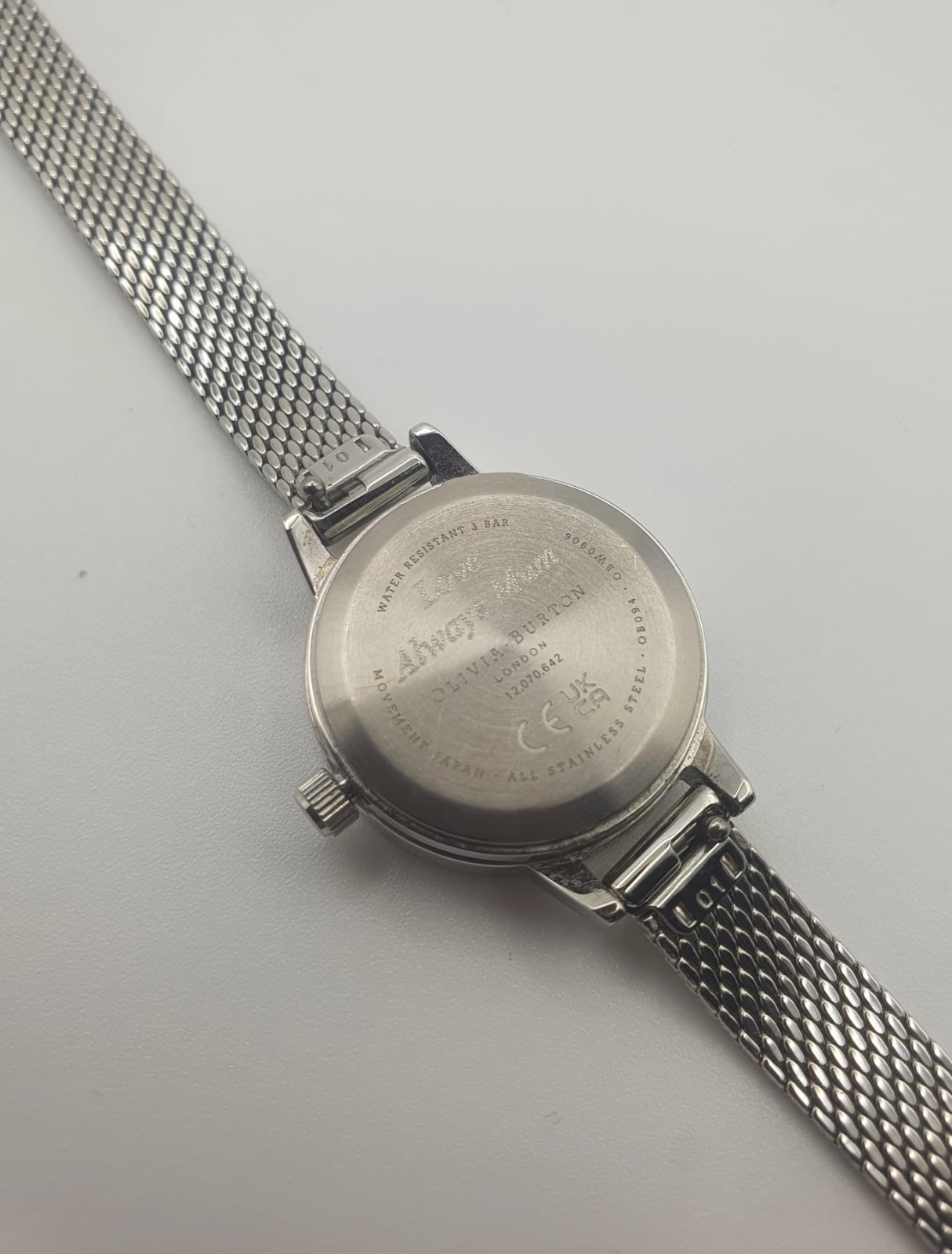 Olivia Burton Mini Silver Mother Of Pearl Watch – Small Dial 25mm