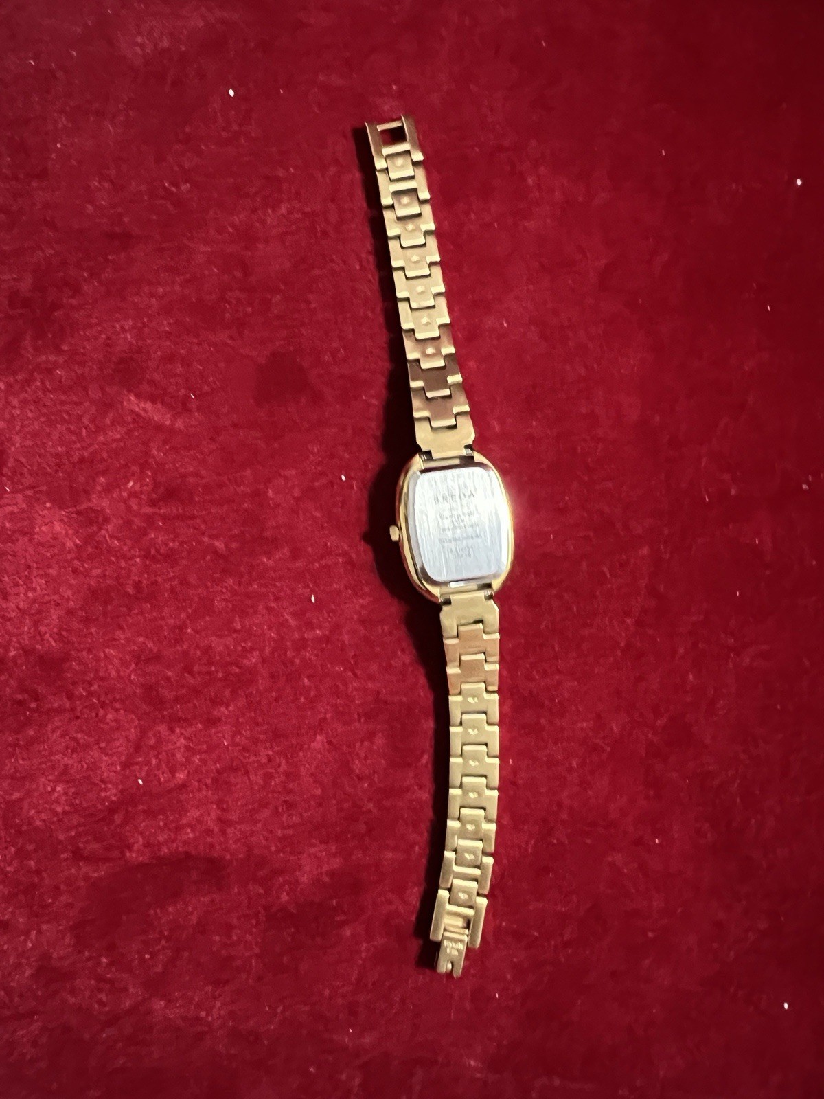 BREDA Watch JANE 1714D Ladies Gray Pearlescent 23mm Face, 12mm Gold Band