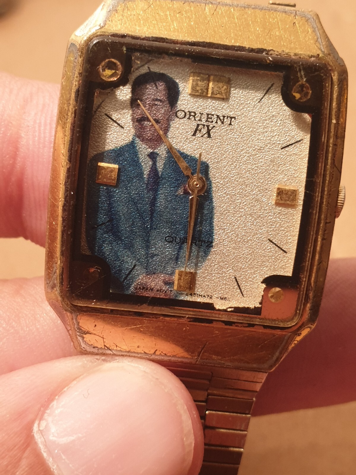 1980’S SADDAM HUSSIEN PRESIDENT WATCH SPECIAL MEMORIAL RARE Orient