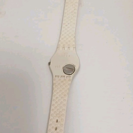 Swatch Originals Vintage 90s Quartz Analog 34mm Geometric White Multicolor