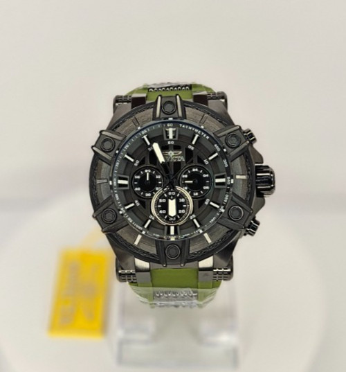 Invicta Bolt Surge 52mm Men’s Quartz (VD54) Watch Army Green/Gunmetal 49807 NIB