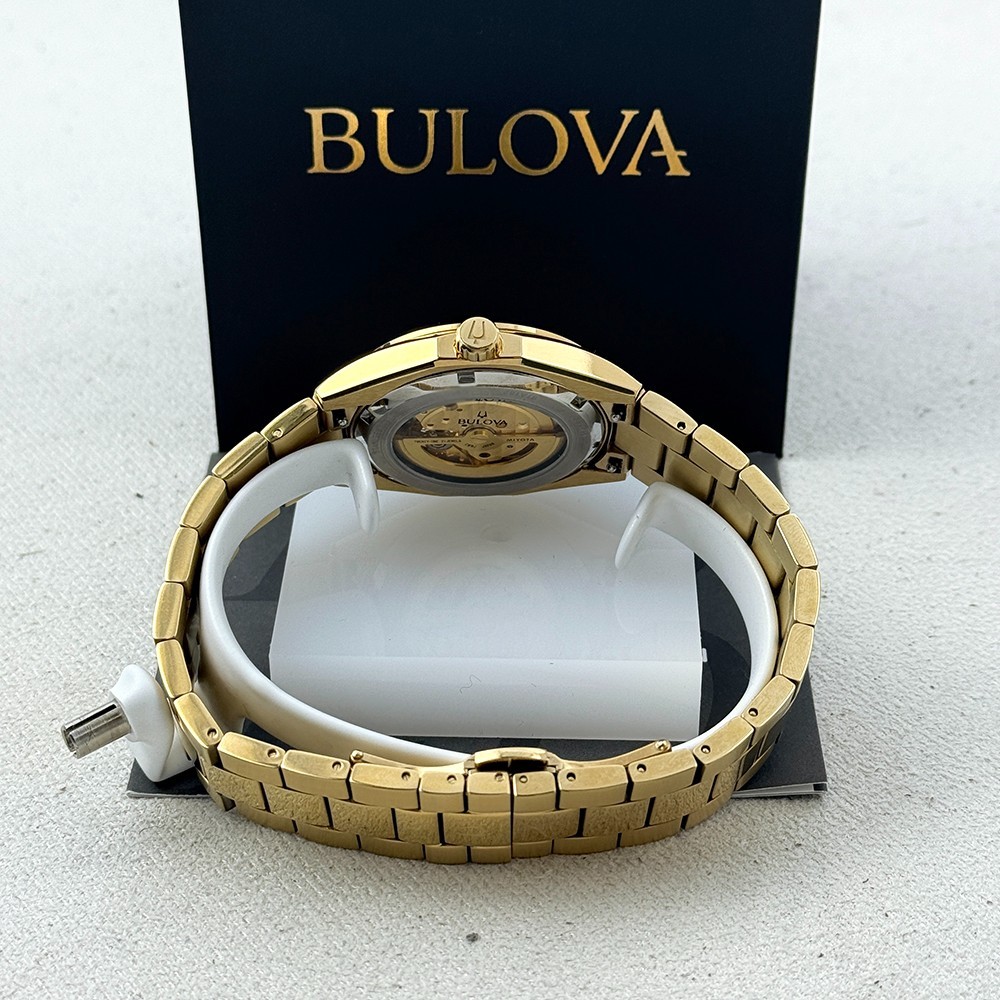Bulova Men’s Surveyor Champagne Dial Stainless Steel Automatic Watch 97A182