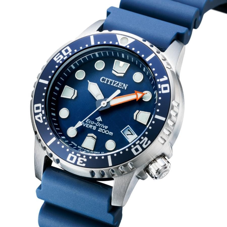 CITIZEN EO2021-05L Promaster Eco-Drive 200m Midsize Diver Blue Rubber Watch