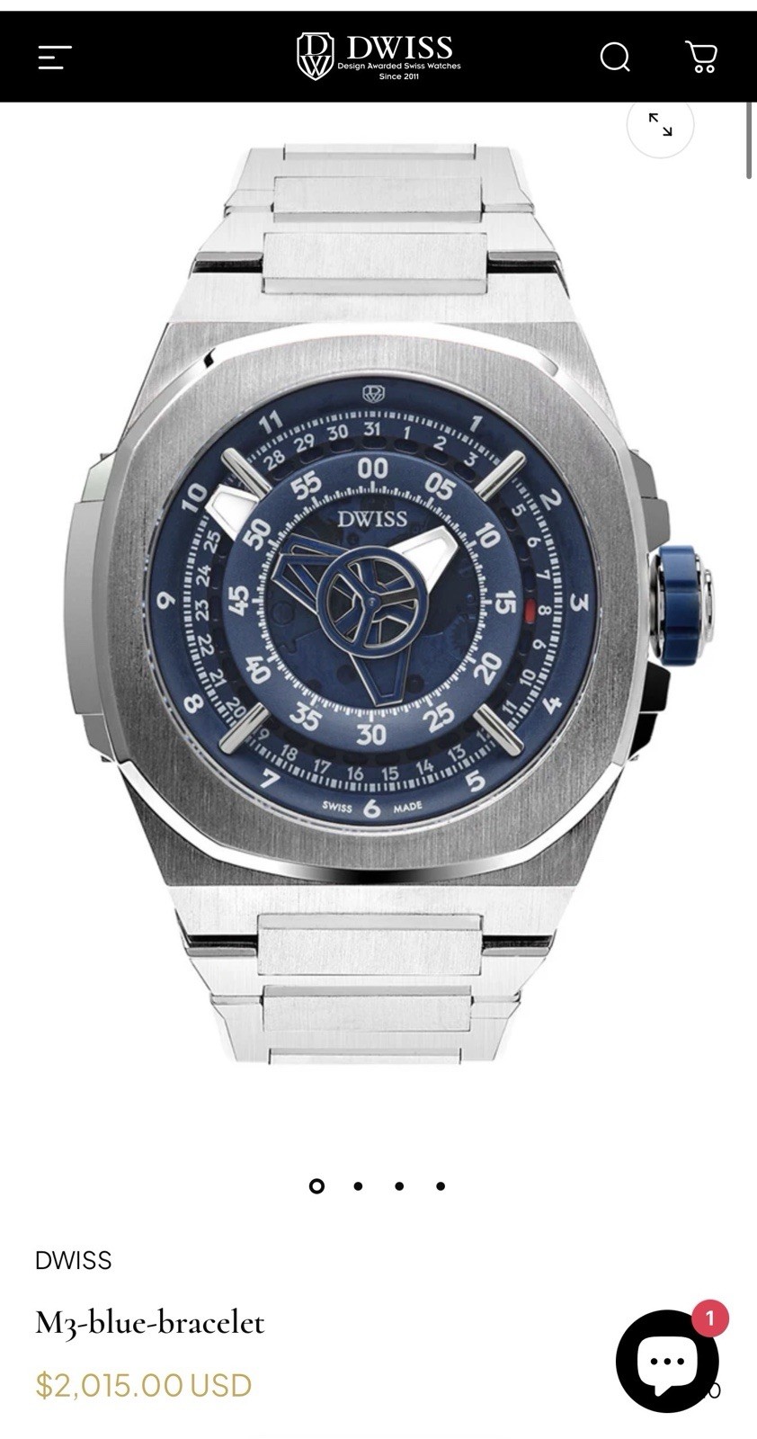 DWISS M3 Automatic Swiss Made watch Limited Edition