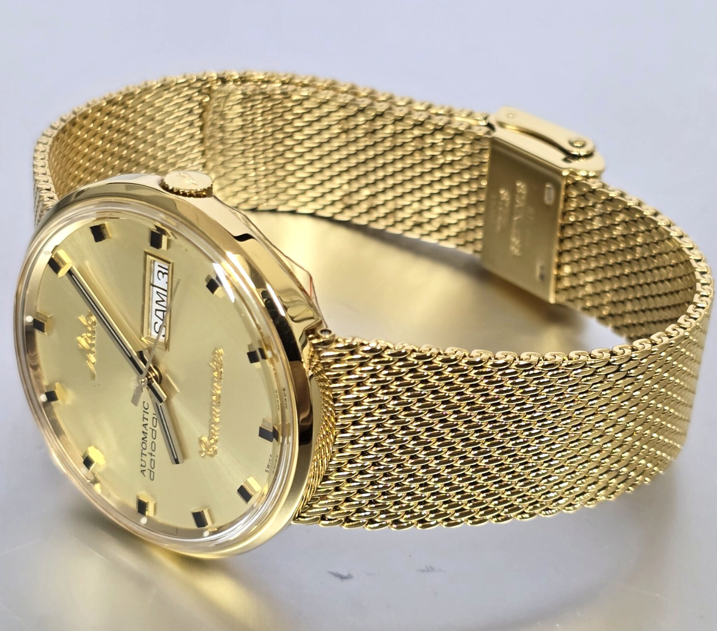 MIDO Commander 1959 37MM Yellow Gold Dial Men’s Watch M8429.3.22.13