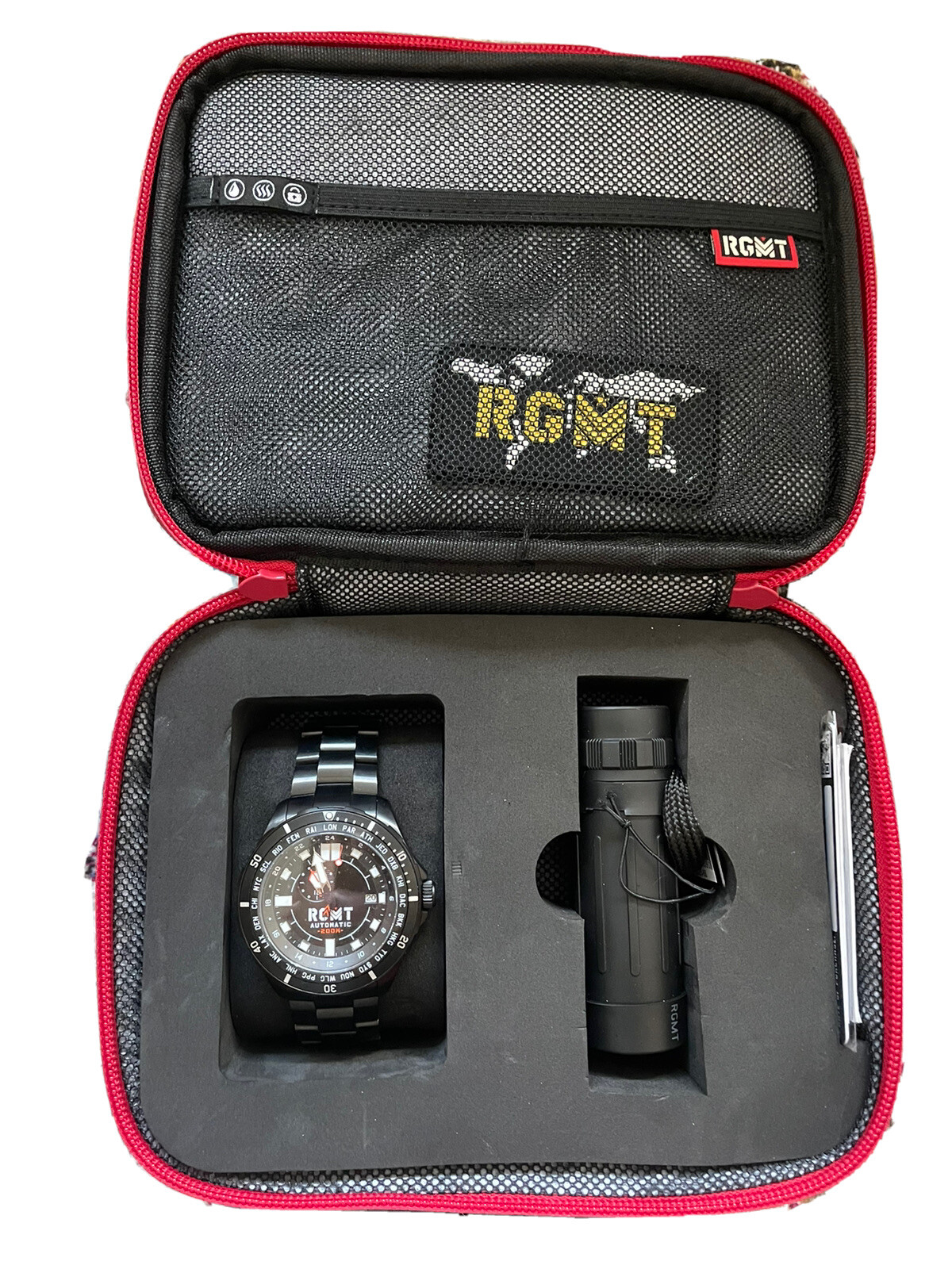 RGMT 48mm Trans-Continental Automatic Date Black Stainless Steel Watch- Diving