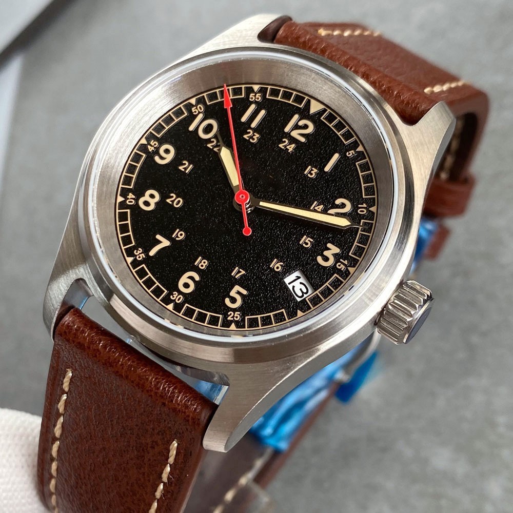 200M Dive 36mm Mechanical Japan NH35A Men Watch Pilot Sapphire Luminous Montres