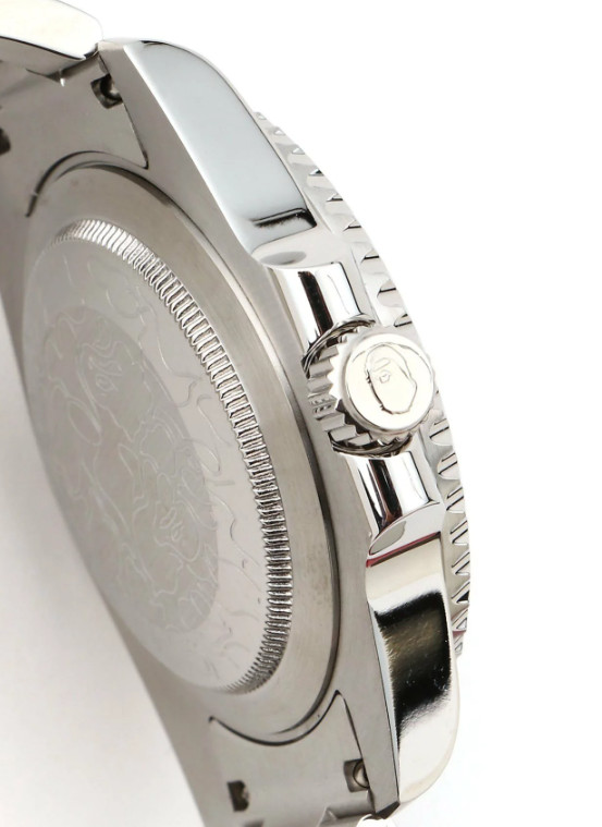 A BATHING APE Men’s Watch TYPE 1 BAPEX CRYSTAL STONE COLOR GREEN NEW w/ box JP