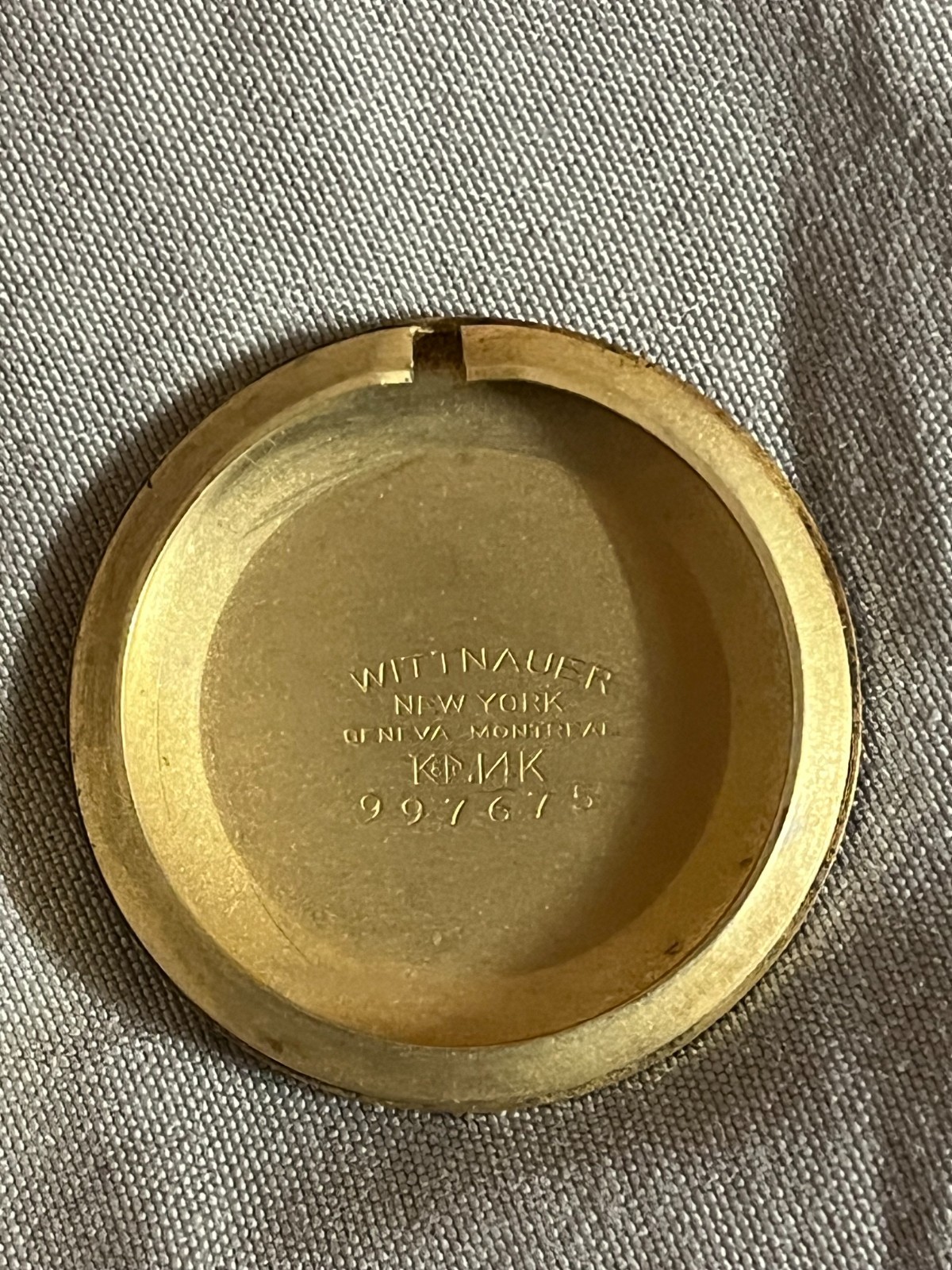 Vintage Wittnauer 14K Solid Gold – 1950’s Art Deco Men’s Watch – With case & box
