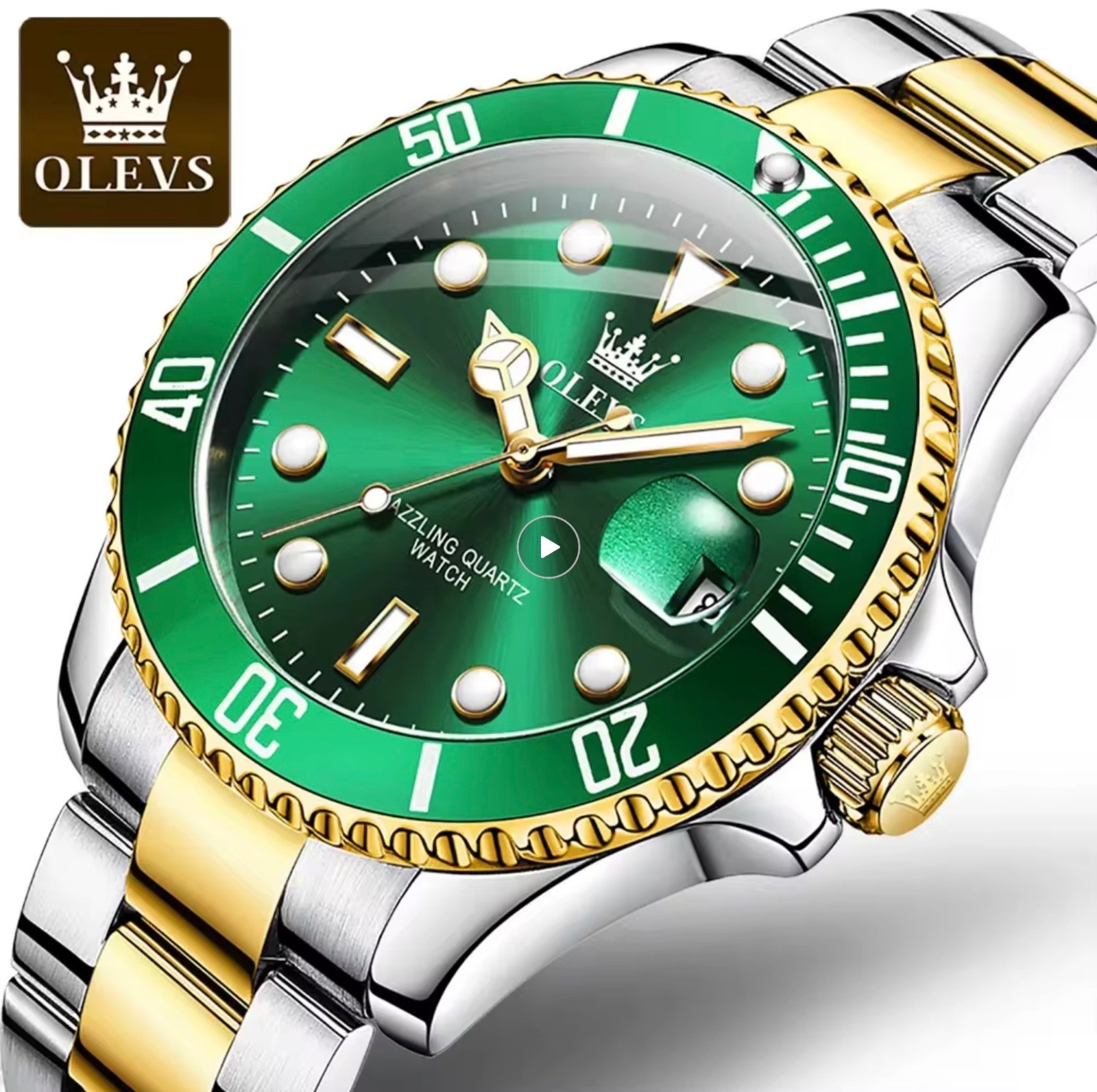 Olevs mens watch quartz Date window waterproof great Gift Idea