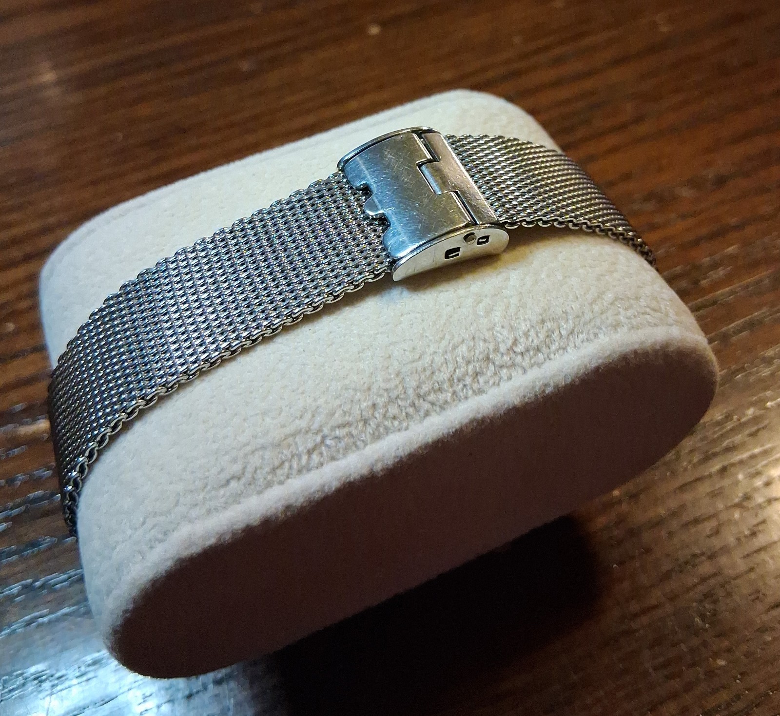 Vintage Timex Cobalt UFO Watch Chrome Stainless Mesh MCM See Pics/Description