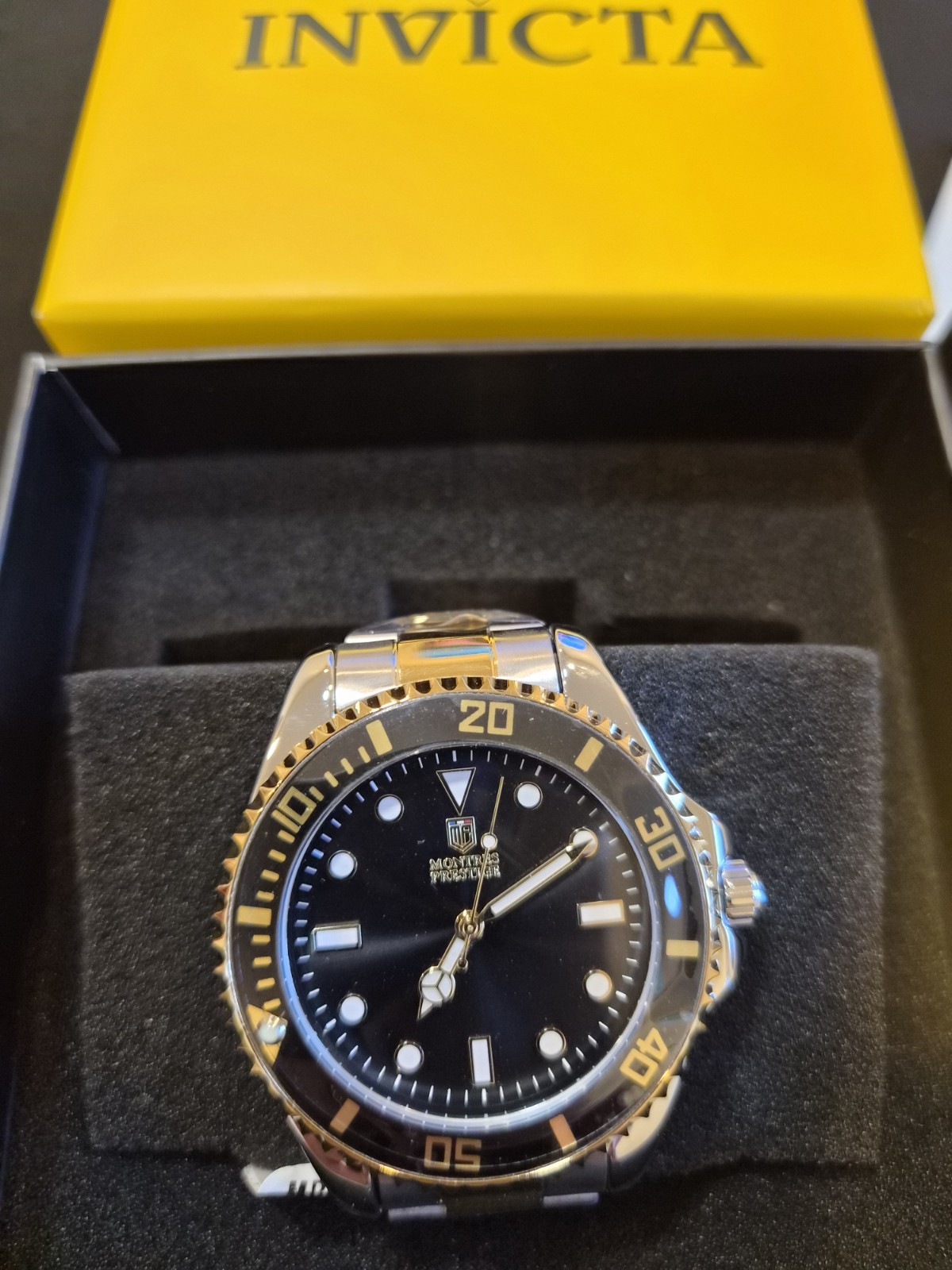 Invicta x Montres Prestige Men’s Watch 42mm Gold-Steel