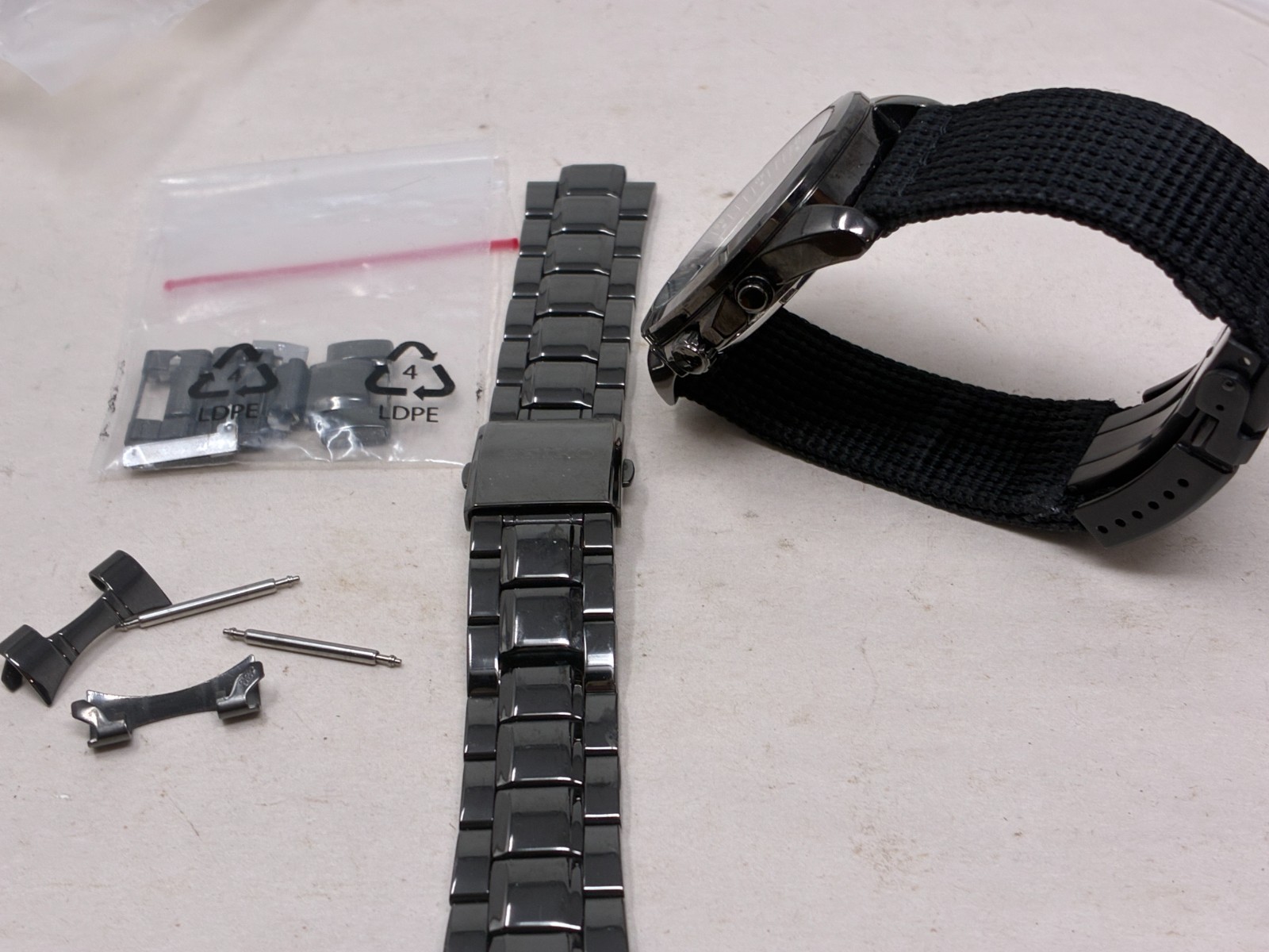 Seiko Kinetic 100M WAtch Water Resistant 10 BAR 5M62-ODAOM with Extra band