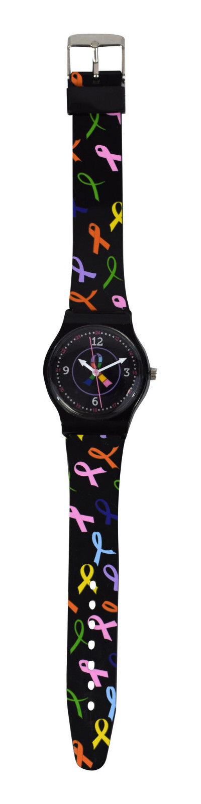 CLEARANCE! Nurse Medical Multi Cancer Awareness Ribbon Jelly Watch NIB!